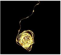 Hilo de 200 Led Blanco Cálido Multifunción para Exterior Solar