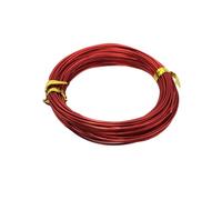 Hilo de Alambre de Aluminio para Manualidades 2mm Multi-Color, Rollo de 10M(32.8 Pies) para Fabricación de Joyas, Wire Wrapping, Escultura, Modelismo, Diseño Floral, Abalorios y DIY(Color:rojo)