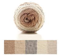 Hilo de algodón arcoíris voluminoso de 100g y 193m for tejer a mano y hacer ganchillo DIY