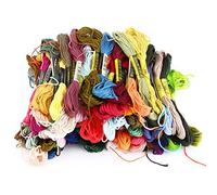 Hilo de algodón en arcoíris, Juego de Hilos de Bordar de algodón, Hilo de Bordar, Hilo de Bordar de algodón DMC Hilos de Puntada Pulsera de la Amistad Hilos para Hilos de Punto de Cruz Hilo de PU