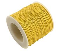 Hilo de algodón encerado de 100 yardas, cuerda de cuentas recubierta de cera de 1 mm para collares, pulseras, joyas trenzadas, costura, cuero, macramé, decoración de jarrones