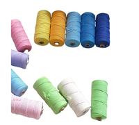 Hilo de algodón, Macramé 3,0 mm Multicolor 100 m DIY Decoración de Boda for el hogar(09 Meat Pink)