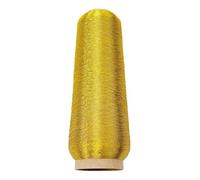 Hilo de bordado metálico de 3500 m, núcleo de poliéster fuerte para coser a máquina y a mano, punto de cruz, acolchado, fabricación de insignias, oro, plata y morado (1 oro)