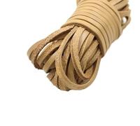 hilo de bordar, 3mm Round Flat Leather Cords 2 Meters Multicolor for DIY Jewelry(10)