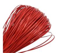 hilo de bordar, Cowhide Leather Rope String, 1 Piece 5 Yards 2mm PU Multicolor for Jewelry Making and Craft(Red)