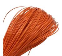 hilo de bordar, Cowhide Leather Rope String, 1 Piece 5 Yards 2mm PU Multicolor for Jewelry Making and Craft(Orange)
