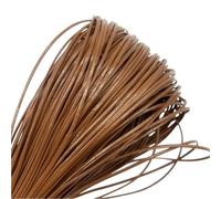hilo de bordar, Cowhide Leather Rope String, 1 Piece 5 Yards 2mm PU Multicolor for Jewelry Making and Craft(Brown)