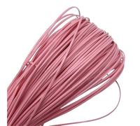 hilo de bordar, Cowhide Leather Rope String, 1 Piece 5 Yards 2mm PU Multicolor for Jewelry Making and Craft(Pink)