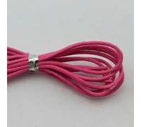 hilo de bordar, Cowhide Leather Rope String, 10 Yards 1mm Round Cow Cords for DIY Jewelry Making and Crafts Multicolor(Hot Pink)