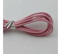 hilo de bordar, Cowhide Leather Rope String, 10 Yards 1mm Round Cow Cords for DIY Jewelry Making and Crafts Multicolor(Light Pink)