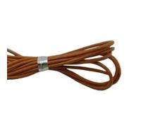 hilo de bordar, Cowhide Leather Rope String, 10 Yards 1mm Round Cow Cords for DIY Jewelry Making and Crafts Multicolor(Orange)