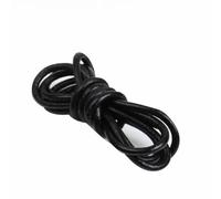 hilo de bordar, Cowhide Leather Rope String, 2m Round Cord 1-8mm Diameter Multicolor for DIY Jewelry Making(Black,8mm X 2M)