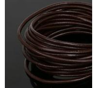 hilo de bordar, Cowhide Leather Rope String, 3mm Round PU Cord 5-Meter Sheaf for Jewelry DIY Bracelet Findings Multicolor(Dark Brown)