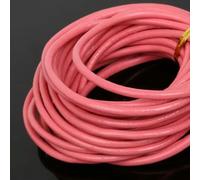 hilo de bordar, Cowhide Leather Rope String, 3mm Round PU Cord 5-Meter Sheaf for Jewelry DIY Bracelet Findings Multicolor(Pink)