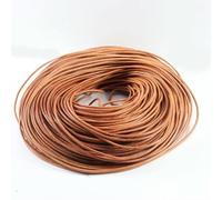 hilo de bordar, Cowhide Leather Rope String, Cords for DIY Crafts and Ornament Making Multicolor 1-5mm Diameter 2-5 Yards Pack(Brown,Diameter 4mmx2yards)