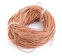 hilo de bordar, Cowhide Leather Rope String, Cow Round Thong Cord Multicolor 1-3mm 5M for DIY Jewelry Making(Flesh Colored,1mmX 5M)