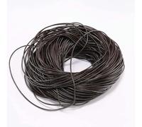 hilo de bordar, Cowhide Leather Rope String, Cow Round Thong Cord Multicolor 1-6mm x 2-5m for DIY Jewelry Making(Deep Coffee,3.0mm x 5m)