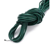 hilo de bordar, Cowhide Leather Rope String, Jewelry Cord Multicolor Multiple Sizes 10 Meters(Deep Green,2mm)