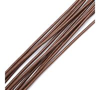 hilo de bordar, Cowhide Leather Rope String, Jewelry Cord Multicolor Multiple Sizes 10 Meters(Light Coffee,2mm)