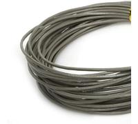 hilo de bordar, Cowhide Leather Rope String, Round Thong Cord 5 Meters Multicolor 1-2mm DIY Jewelry Making Bracelet Findings(Gr,1mm)