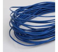 hilo de bordar, Cowhide Leather Rope String, Round Thong Cord 5 Meters Multicolor 1-2mm DIY Jewelry Making Bracelet Findings(Blue,1mm)