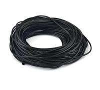 hilo de bordar, Cowhide Leather Rope String, Wax Cords Multicolor 1-3mm 5 Meters for DIY Jewelry Making Bracelet Necklace Craft Accessories(Black,2mm 5m)