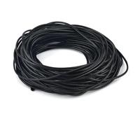 hilo de bordar, Cowhide Leather Rope String, Waxed Cords for DIY Jewelry Making Multiple Sizes Multicolor 5m Pack(Black,1mm)