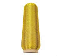 Hilo de bordar de 3500 m, hilo de poliéster (dorado 1) | 3500 m de longitud, colores oro/plata/lila, más noble para el brillo, para diseños reales, aspecto de alta calidad
