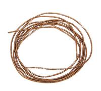 Hilo de bordar de cobre, hilo de costura de metal flexible de 1,5 mm/0,06 pulgadas de diámetro, alambre decorativo brillante para manualidades DIY para coser a mano, trabajo con (linea de cafe)
