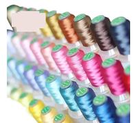 Hilo de bordar Hilo de coser poliéster for bordado, hilo punto cruz, 60 colores(40Colors 8SETS)