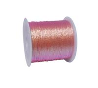 Hilo de bordar Hilo de plata y oro colorido, collar artesanal, pulsera, hilo hecho a mano, cuerda trenzada for bordado, cadena cuentas ganchillo(Pink2,6strands)