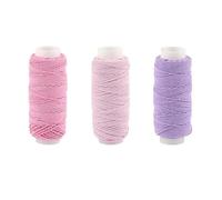 Hilo de bordar Juego de 2 uds/3 uds hilos elásticos coloridos for máquinas coser, 30 metros/rollo bordados, juego hilo for a mano(03-3pcs)