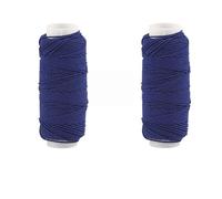 Hilo de bordar Juego de 2 uds/3 uds hilos elásticos coloridos for máquinas coser, 30 metros/rollo bordados, juego hilo for a mano(2pcs-sapphire)