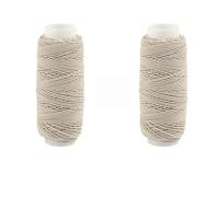 Hilo de bordar Juego de 2 uds/3 uds hilos elásticos coloridos for máquinas coser, 30 metros/rollo bordados, juego hilo for a mano(2pcs-Beige)