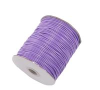 hilo de bordar, Leather Cords 10 Meters 0.5-2.5mm Multicolor Round Wax Rope for DIY Jewelry Making(Light Purple,2.5mm)