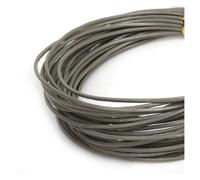 hilo de bordar, Leather Cords 5 Meters Multicolor 1mm-2mm Round Cord for DIY Jewelry Making(Gray,2mm)