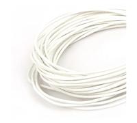 hilo de bordar, Leather Cords 5 Meters Multicolor 1mm-2mm Round Cord for DIY Jewelry Making(White,1.5mm)