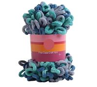 hilo de bucle para los dedos, 100g/bola de hilo, grueso chenilla suave hinchado, manta tejida a mano, bufanda, punto for ganchillo(Beige x)