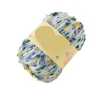 Hilo de bufanda colorido de 100g, hilo de tejer de lunares y pompones con agujas for proyectos de tejer a mano(Color8)