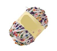 Hilo de bufanda colorido de 100g, hilo de tejer de lunares y pompones con agujas for proyectos de tejer a mano(Color4)