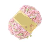 Hilo de bufanda colorido de 100g, hilo de tejer de lunares y pompones con agujas for proyectos de tejer a mano(Color13)