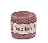 Hilo de camiseta Fettuccini Zpagetti Ball, hilo de camiseta de 3-5 mm para tejer ganchillo, lazos de oreja, hilo T de algodón orgánico, hilo T de macramé, hilo de jersey, lila