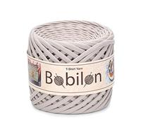 Hilo de camiseta para ganchillo, tejido de tela, hilo de camiseta de 110 yardas para macramé, proyectos de cojín de cesta de mano de 5 a 7 mm, piedra