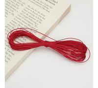 Hilo de cera de poliéster de 3 hebras, 10 m, 1 mm, cordón encerado para abalorios, pulseras, collares, bisutería, suministros para tejer, color rojo