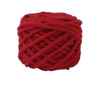 Hilo de chenilla de punto grueso Hilo de felpa terciopelo esponjoso arcoíris 50 m, grueso, suave y, chenilla, for mantas ganchillo tejido for principiantes(24 Deep red)