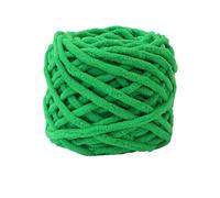 Hilo de chenilla de punto grueso Hilo de felpa terciopelo esponjoso arcoíris 50 m, grueso, suave y, chenilla, for mantas ganchillo tejido for principiantes(08 Green)