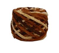 Hilo de chenilla de punto grueso Hilo de felpa terciopelo esponjoso arcoíris 50 m, grueso, suave y, chenilla, for mantas ganchillo tejido for principiantes(38 Coffee Series)