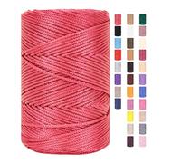 Hilo de ChongKuan 3mm X 225m para tejer con ganchillo, macramé, bolsos, cordón de algodón, hilo para panadería, cordón de poliéster, hilo de macramé, hilo de algodón, hilo trenzado, hilo textil