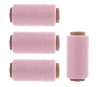 Hilo de coser de cuero, 4 carretes de hilo encerado de poliéster de 164 yardas por carrete para cuero, manualidades, costura, reparación de zapatos, hilo de coser