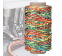 Hilo de Coser Plano para Manualidades de Cuero, 250 Metros, 150D, Hilo Encerado para Coser a Mano, para Trabajos de Cuero (COLORFUL)